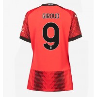 Dres AC Milan Olivier Giroud #9 Domáci pre Ženy 2023-24 Krátky Rukáv